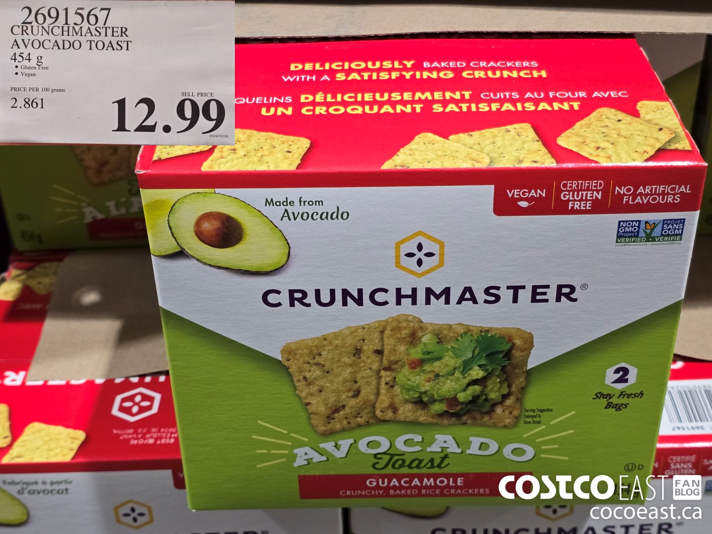2691567 CRUNCHMASTER AVOCADO TOAST a454 G $12.99
