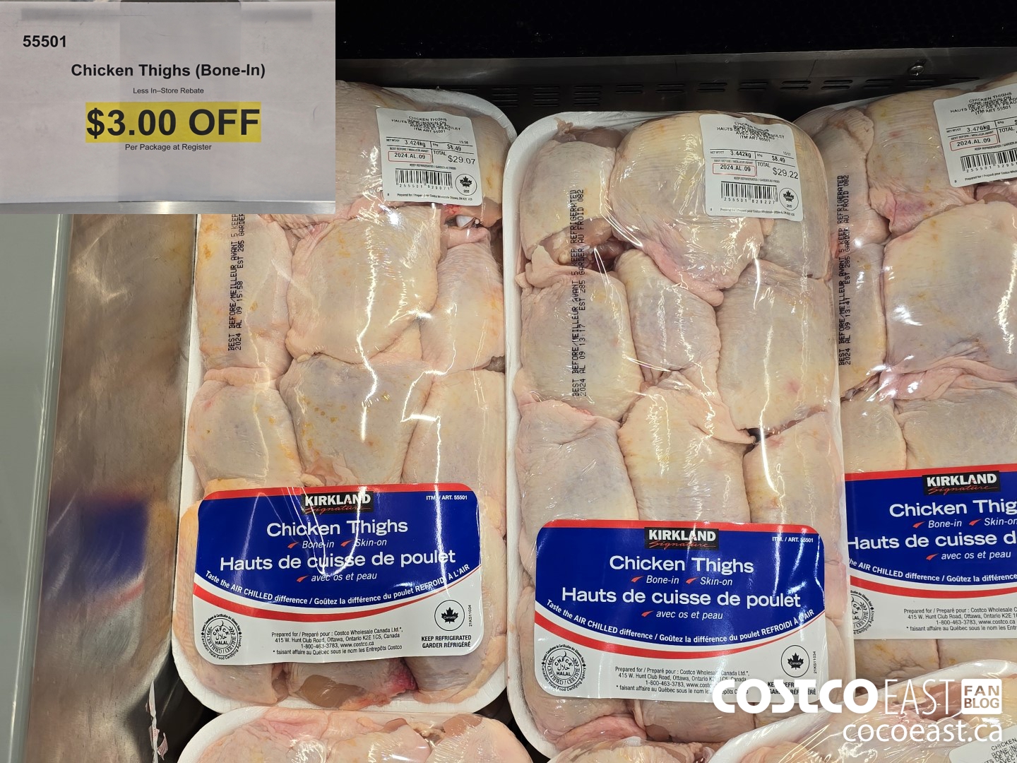 55501 Chicken Thighs (BONE-IN) ($3.00 INSTANT SAVINGS)