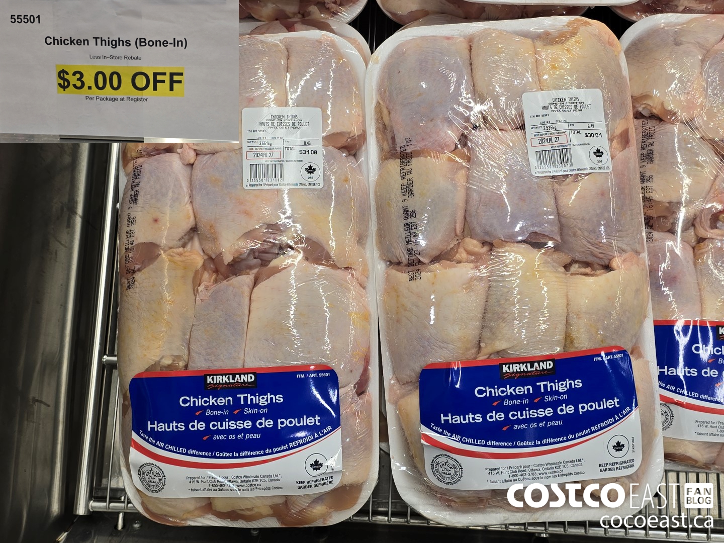 55501 Chicken Thighs (BONE-IN) ($3.00 INSTANT SAVINGS)