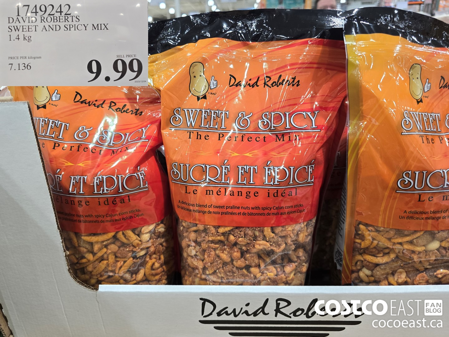 1749242 DAVID ROBERTS SWEET AND SPICY MIX 1.4 kg $9.99