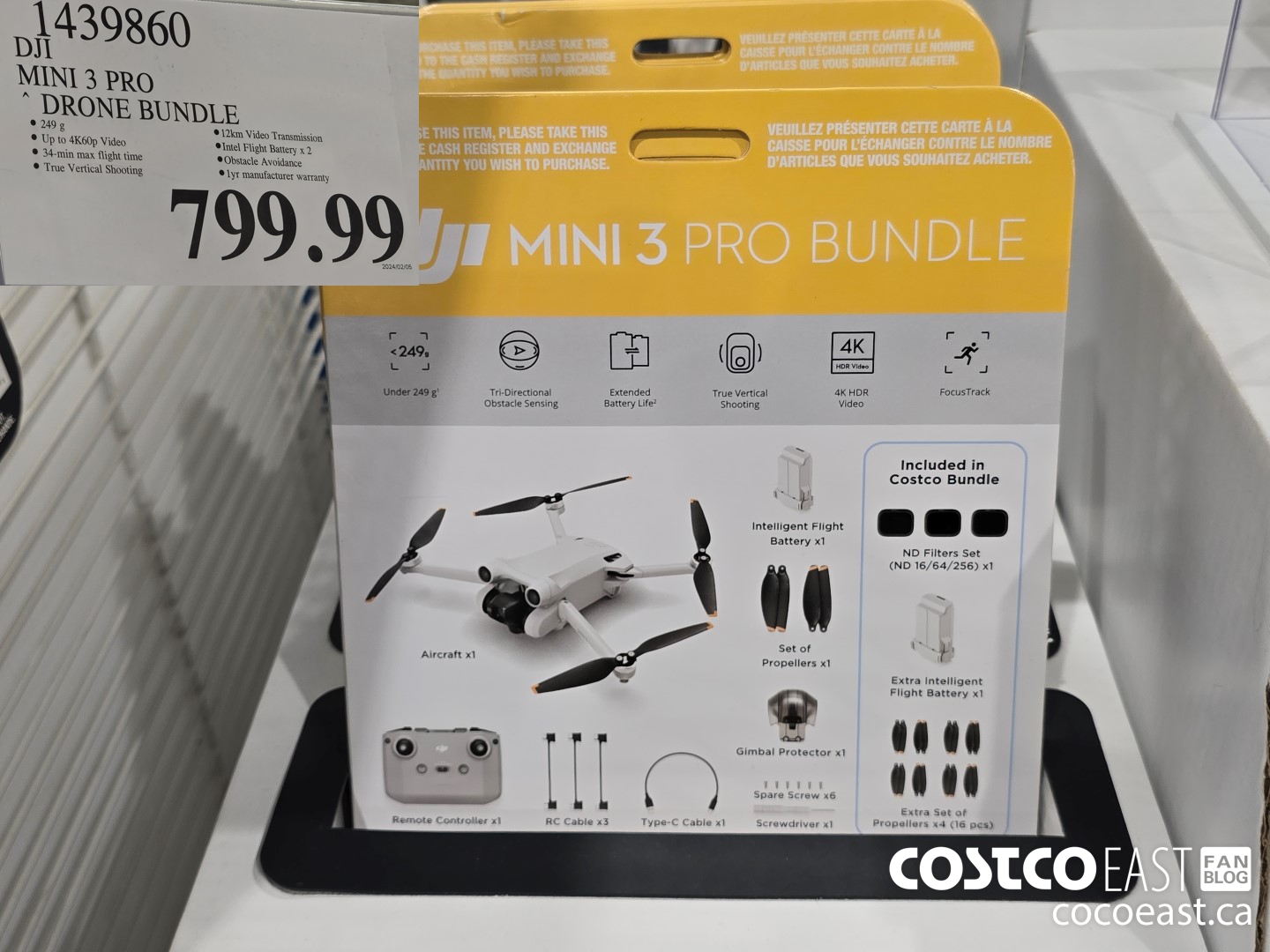 1439860 DJI MINI 3 PRO ~ DRONE BUNDLE $799.99