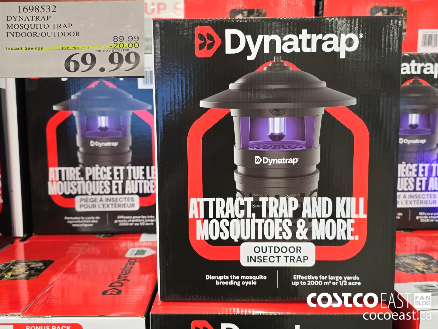 1698532 DYNATRAP MOSQUITO TRAP INDOOR/OUTDOOR ($20.00 INSTANT SAVINGS EXPIRES ON 2024-05-05) $69.99