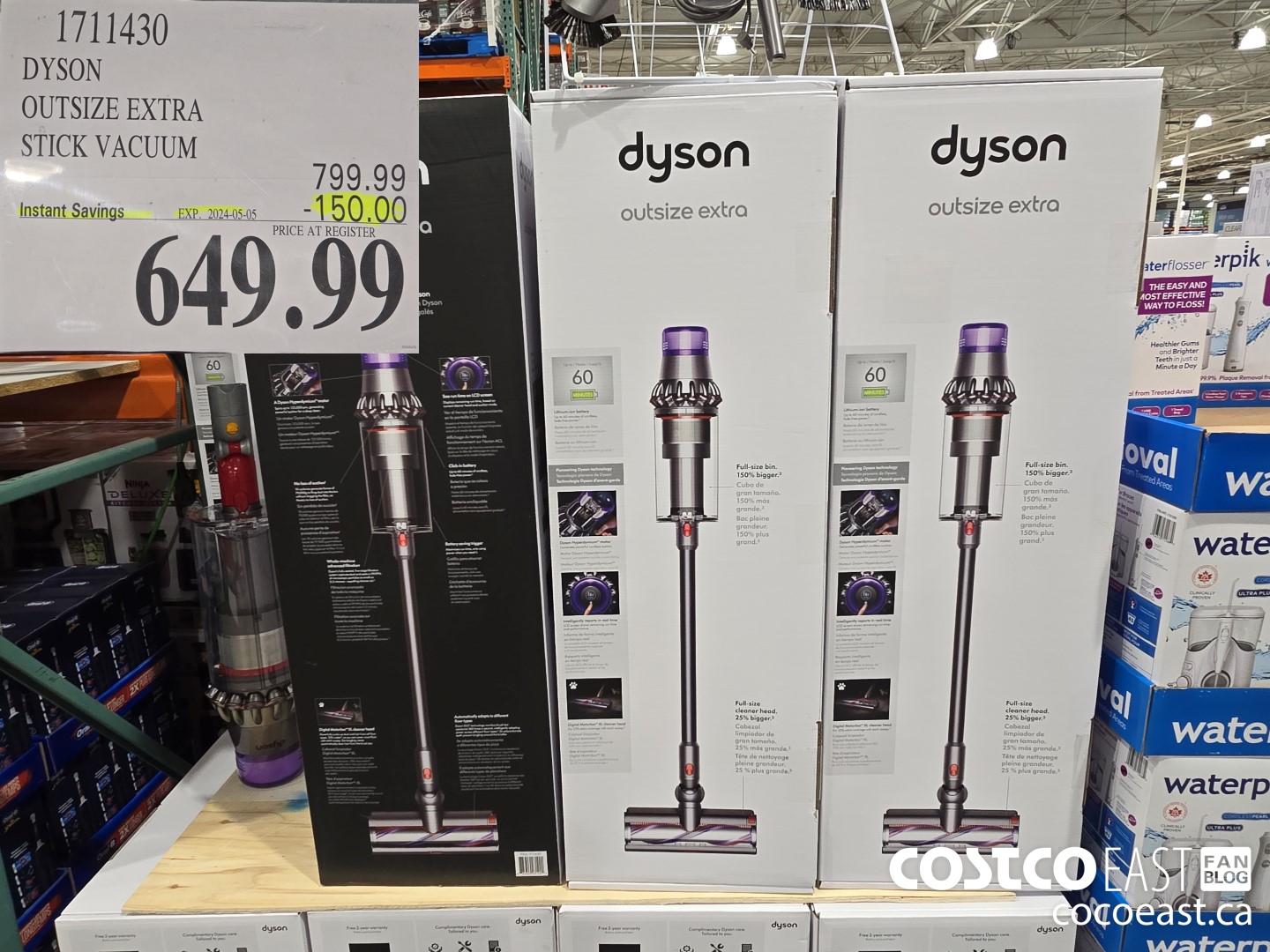 1711430 DYSON OUTSIZE EXTRA STICK VACUUM ($150.00 INSTANT SAVINGS EXPIRES ON 2024-05-05) $649.99