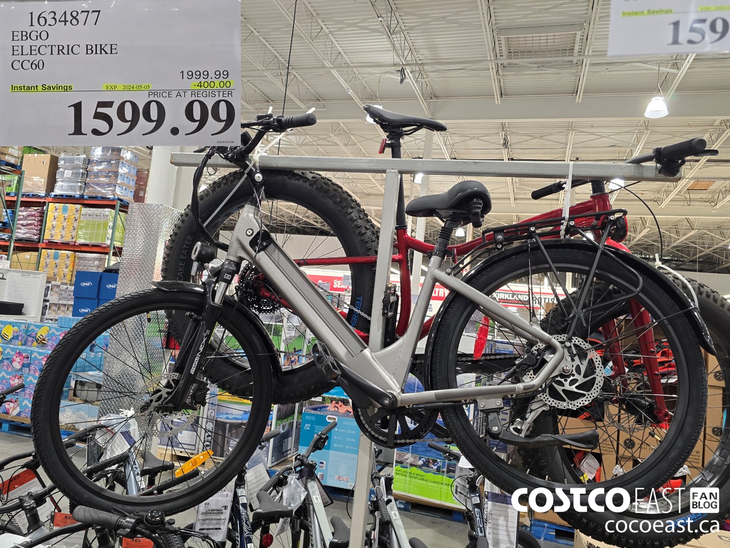 1634877 EBGO ELECTRIC BIKE CC60 ($400.00 INSTANT SAVINGS EXPIRES ON 2024-05-05) $1599.99