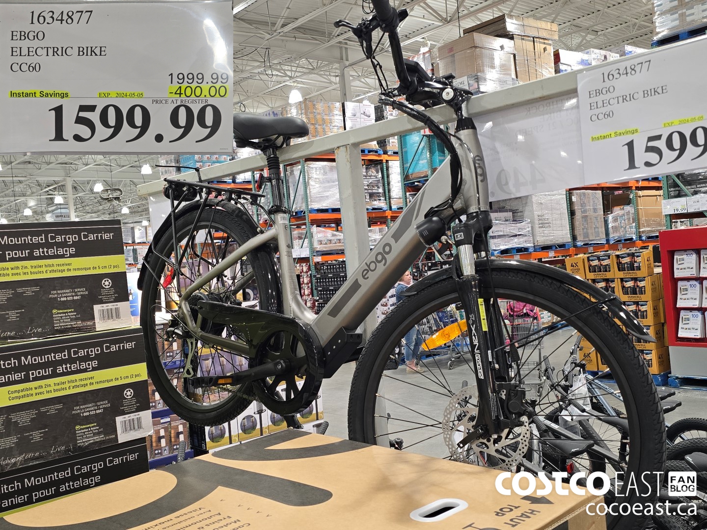 1634877 EBGO ELECTRIC BIKE CC60 ($400.00 INSTANT SAVINGS EXPIRES ON 2024-05-05) $1599.99