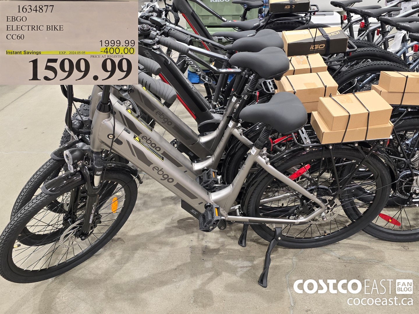 1634877 EBGO ELECTRIC BIKE CC60 ($400.00 INSTANT SAVINGS EXPIRES ON 2024-05-05) $1599.99