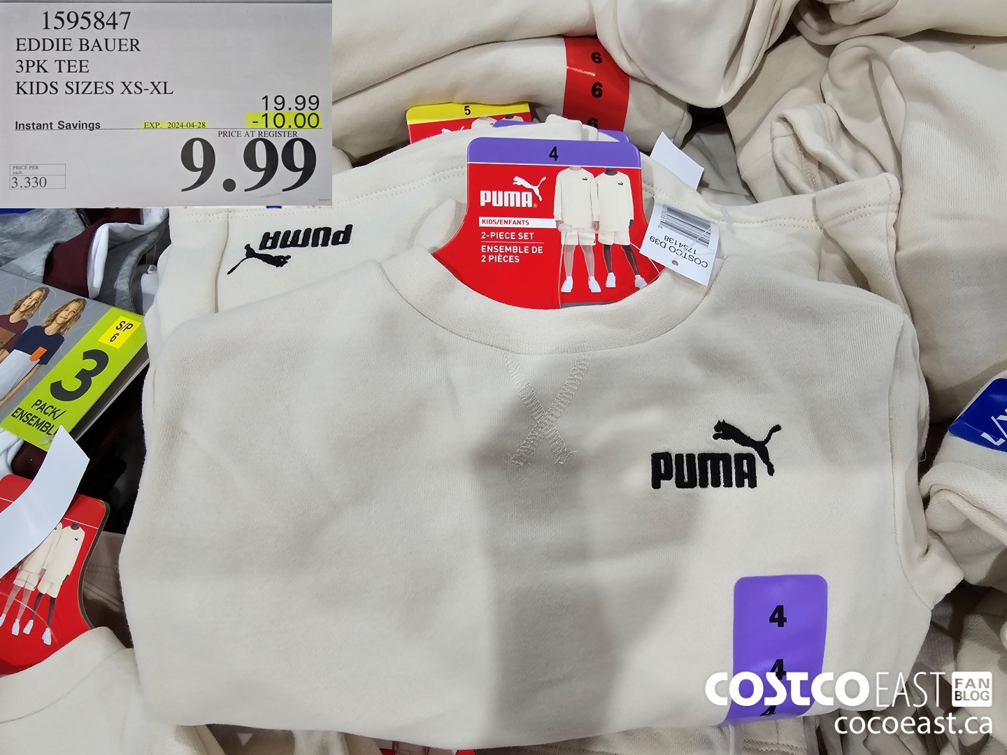 1595847 EDDIE BAUER 3PK TEE KIDS SIZES XS-XL ($10.00 INSTANT SAVINGS EXPIRES ON 2024-04-28) $9.99