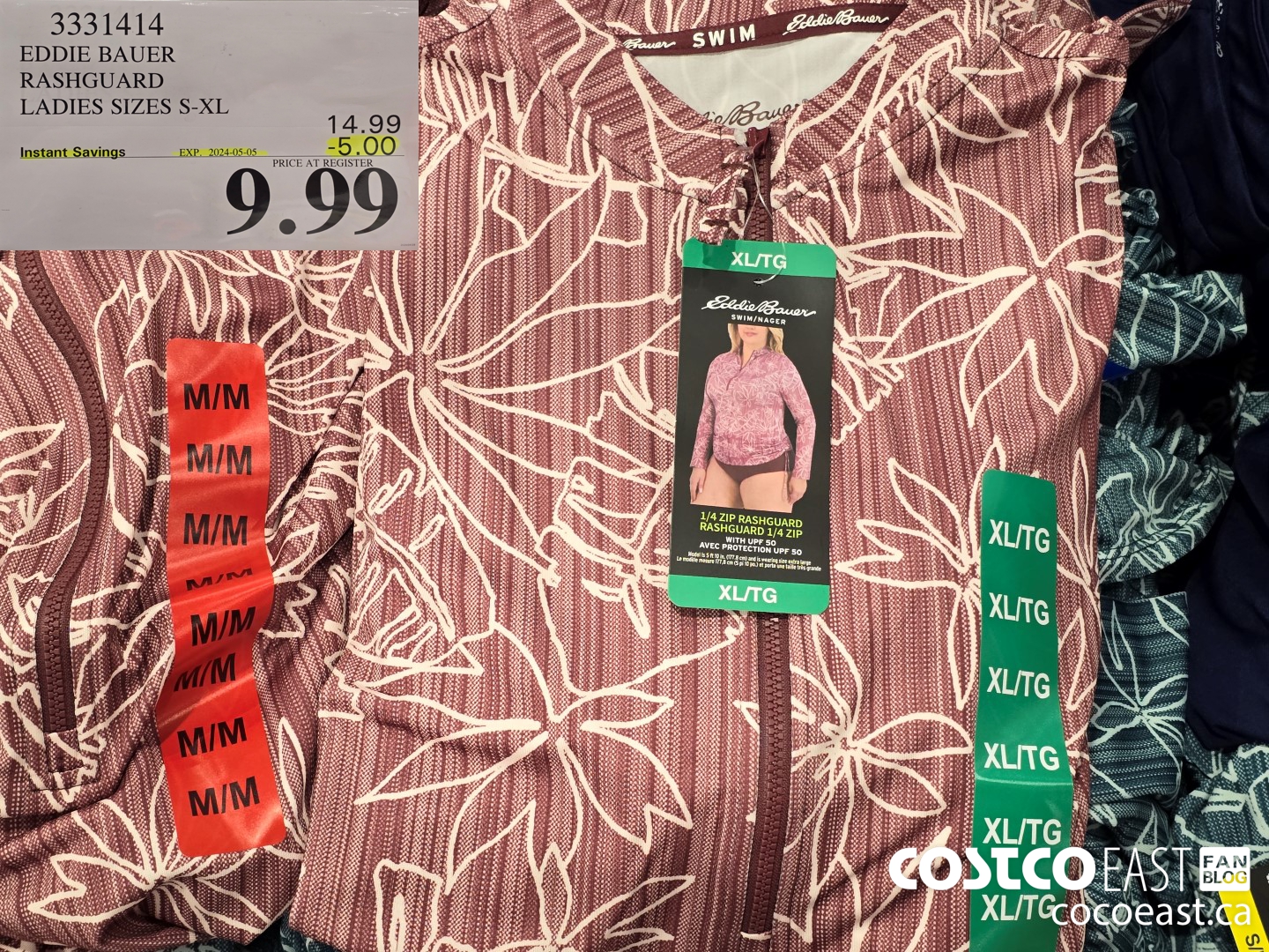 3331414 EDDIE BAUER RASHGUARD LADIES SIZES S-XL ($5.00 INSTANT SAVINGS EXPIRES ON 2024-05-05) $9.99