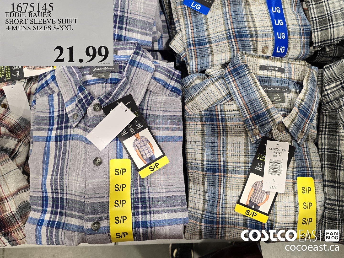 1675145 EDDIE BAUER SHORT SLEEVE SHIRT +MENS SIZES S-XXL $21.99