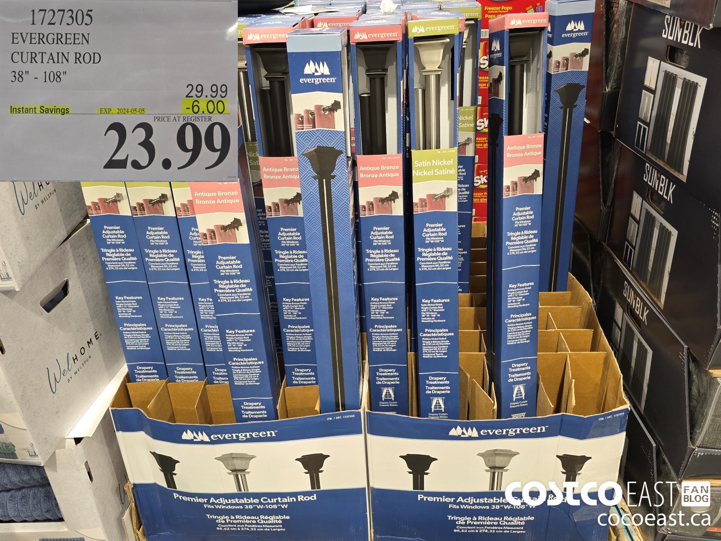 1727305 EVERGREEN CURTAIN ROD 38