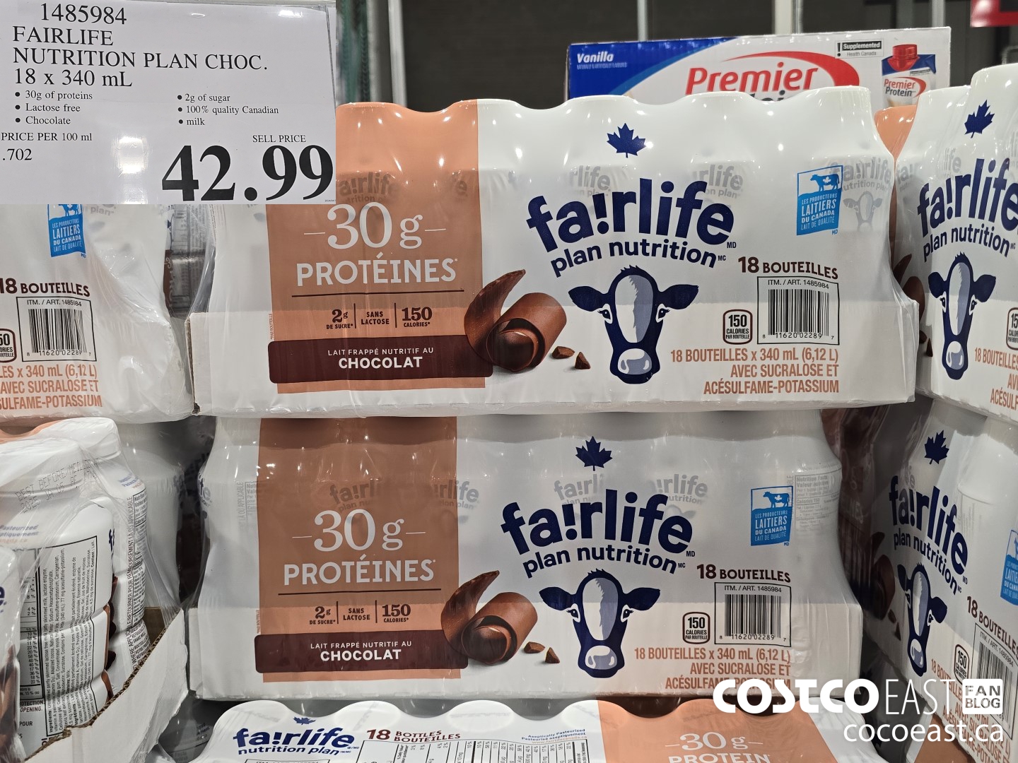 1485984 FAIRLIFE NUTRITION PLAN CHOC. 18 X 340 ML $42.99