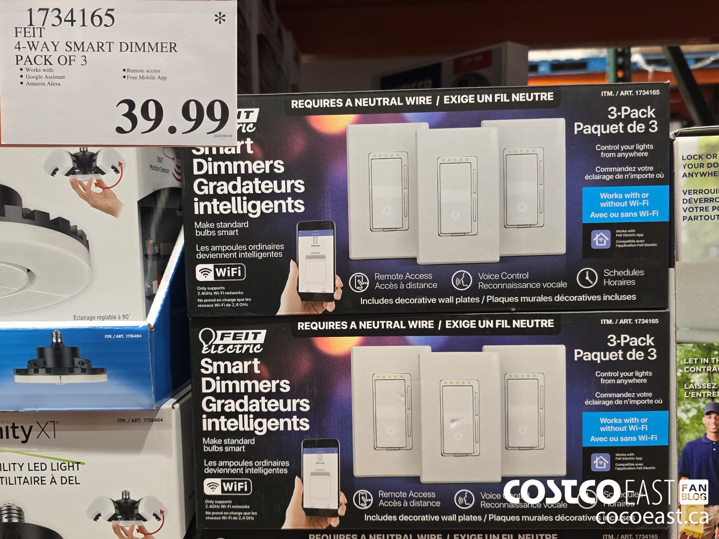1734165 FEIT 4-WAY SMART DIMMER PACK OF 3 $39.99
