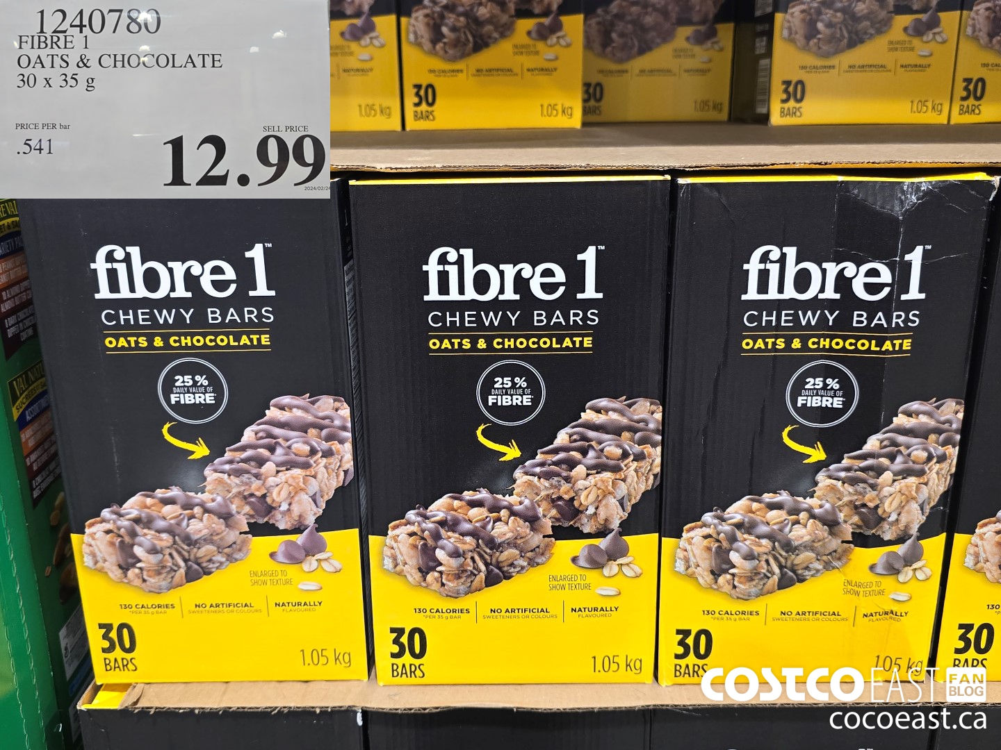 1240780 FIBRE 1 OATS & CHOCOLATE 30 X 35 G $12.99