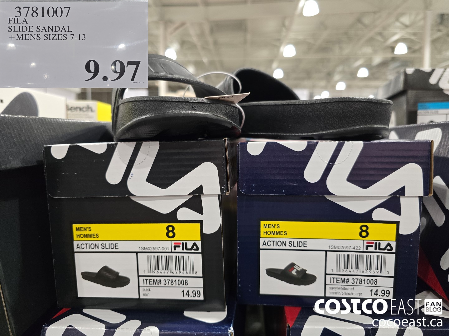 3781007 FILA SLIDE SANDAL +MENS SIZES 7-13 $9.97