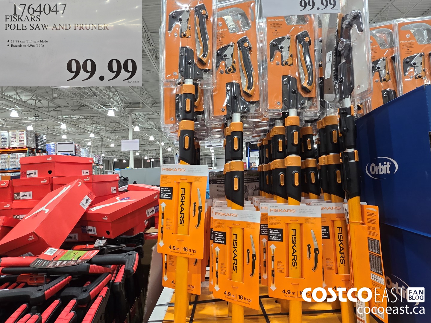 1764047 FISKARS POLE SAW AND PRUNER $99.99