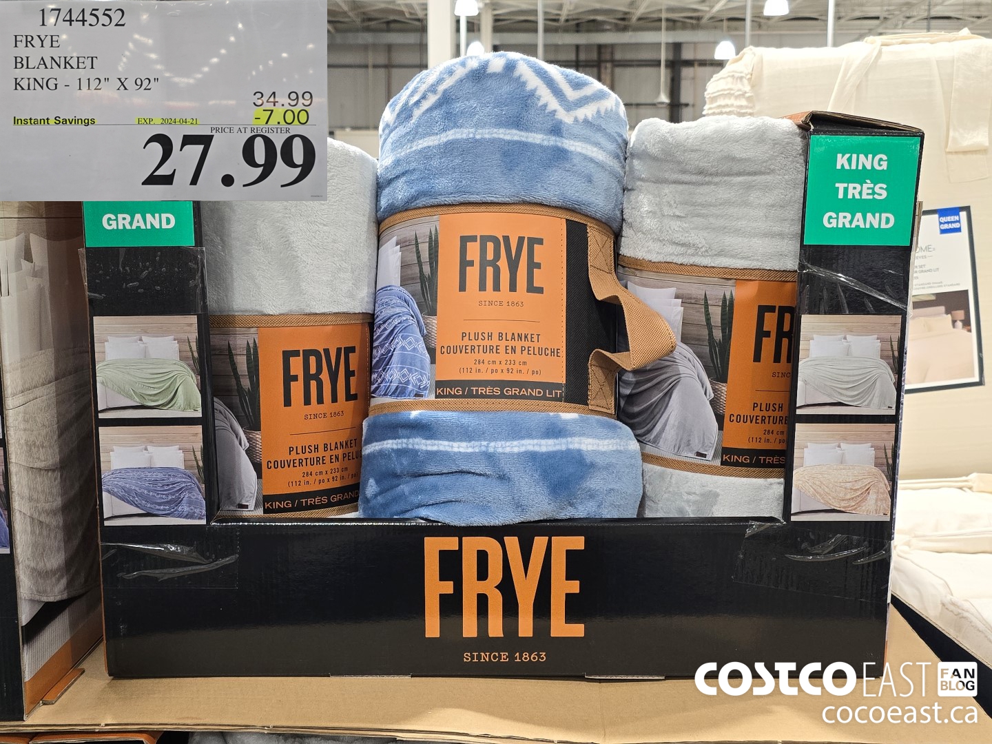 1744552 FRYE BLANKET KING - 112