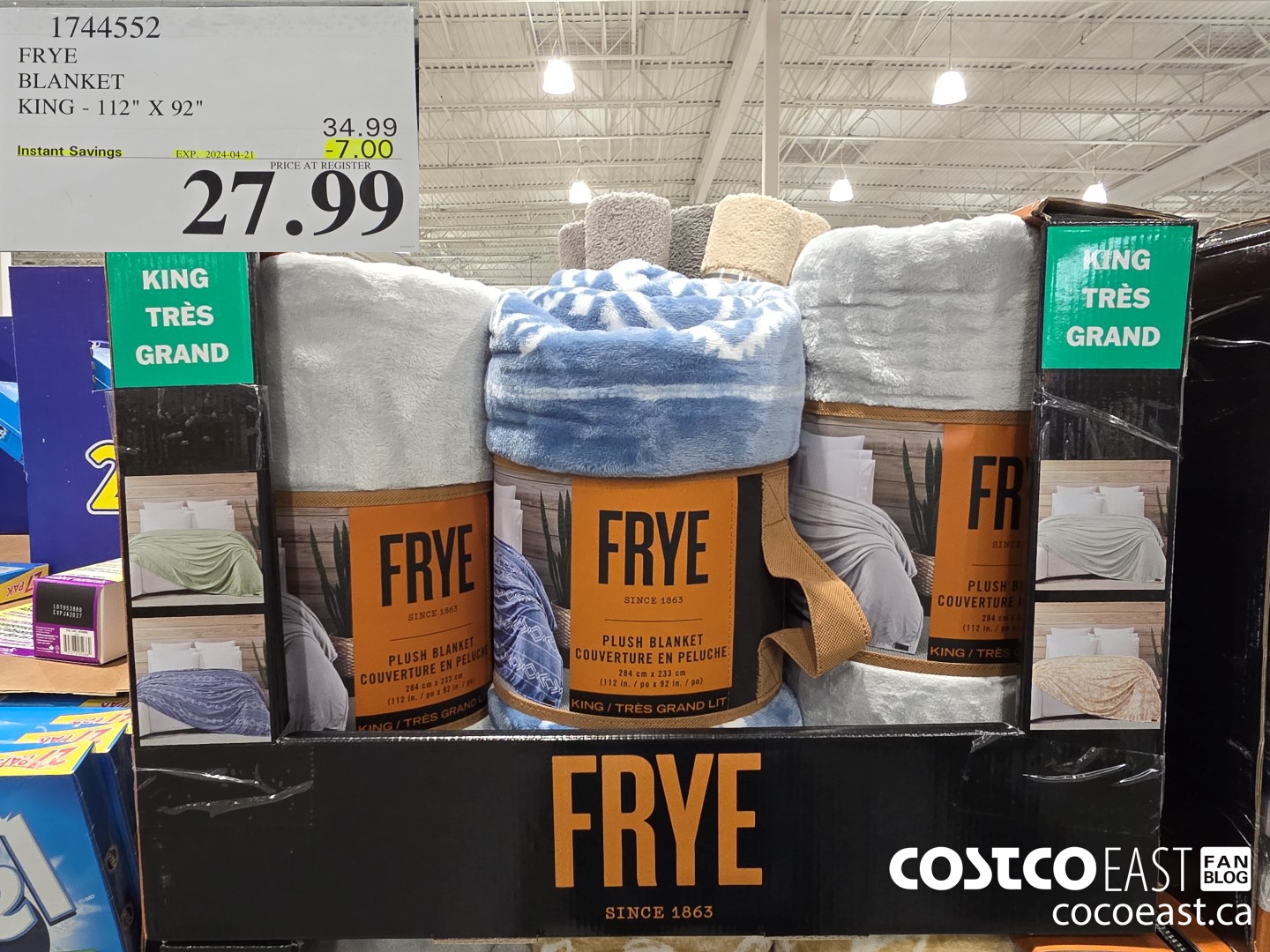 1744552 FRYE BLANKET KING - 112