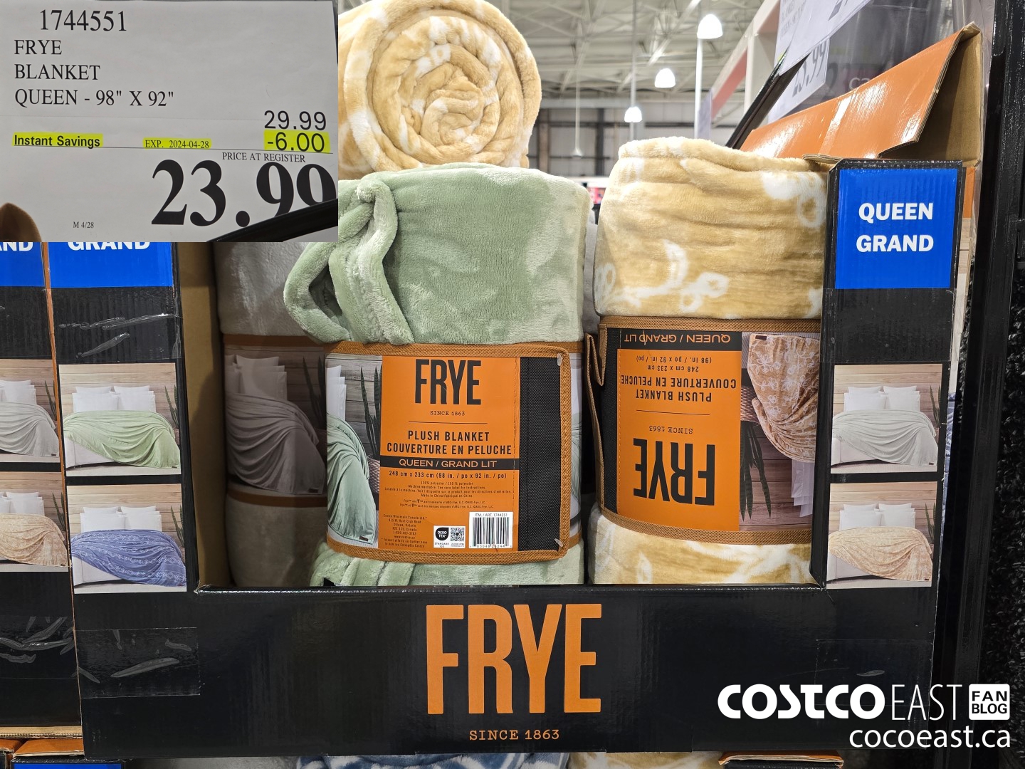 1744551 FRYE BLANKET QUEEN - 98