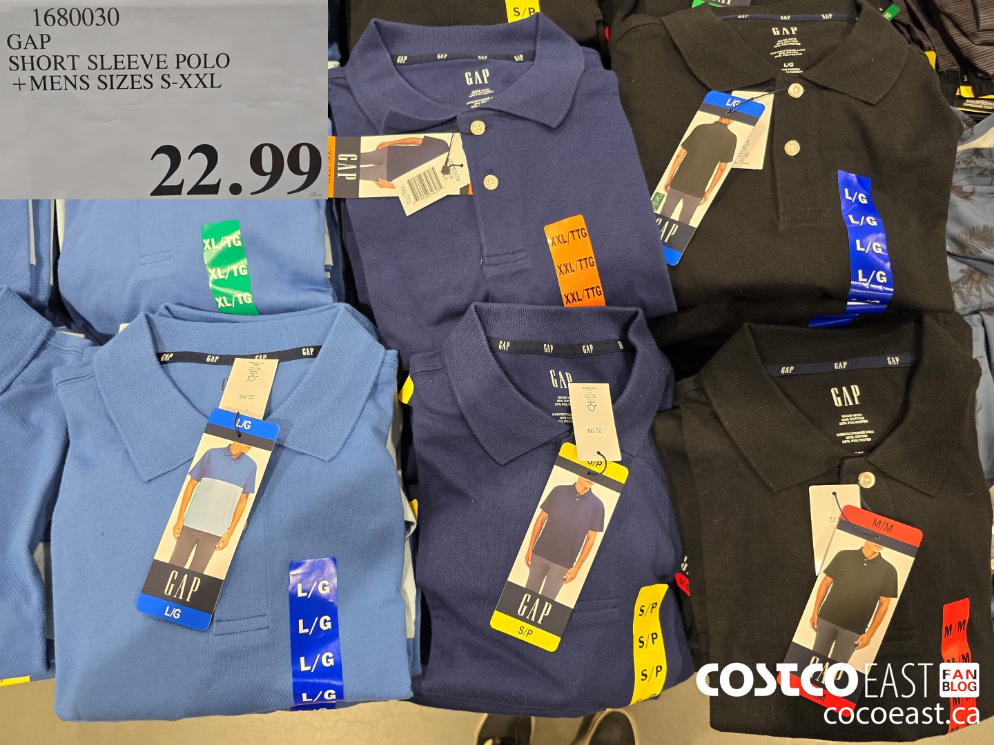 1680030 GAP SHORT SLEEVE POLO +MENS SIZES S-XXL $22.99