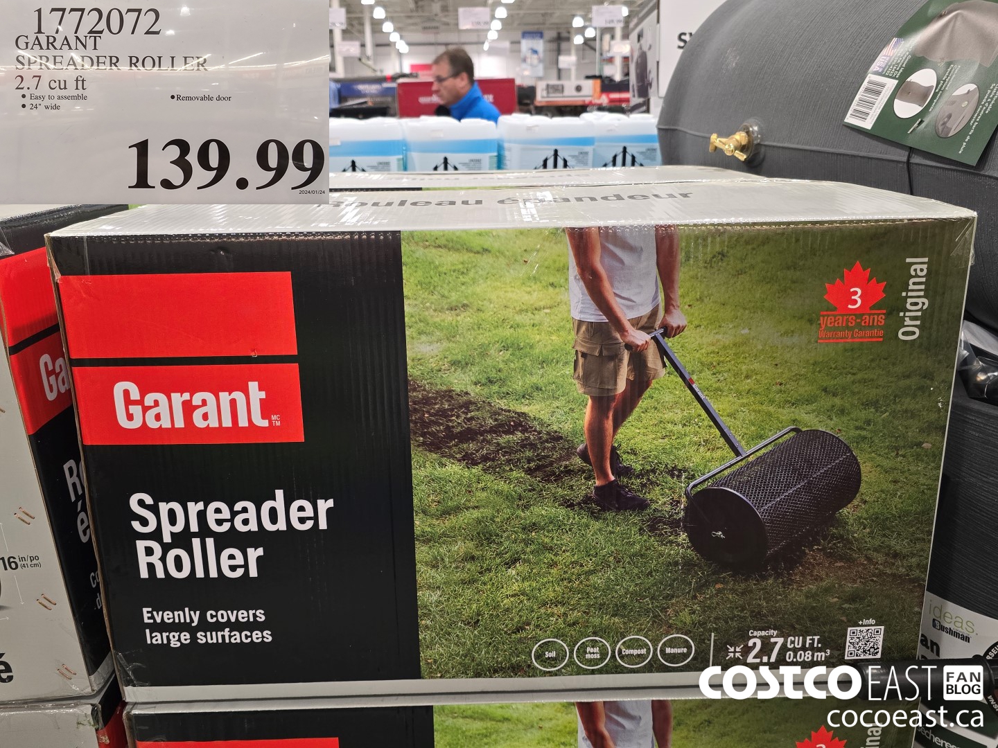 1772072 GARANT SPREADER ROLLER 2.7 CU FT $139.99