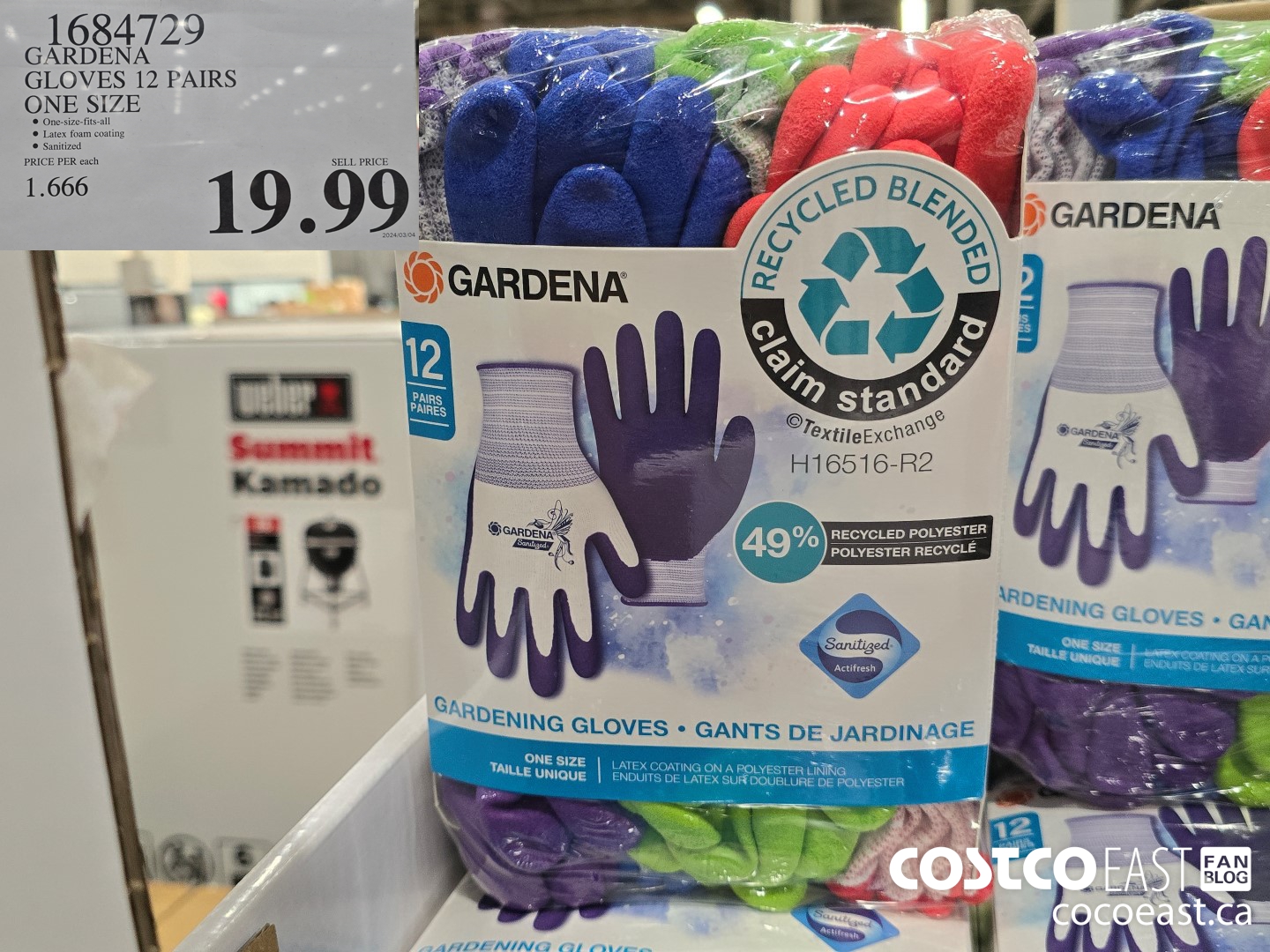 1684729 GARDENA GLOVES 12 PAIRS ONE SIZE $19.99