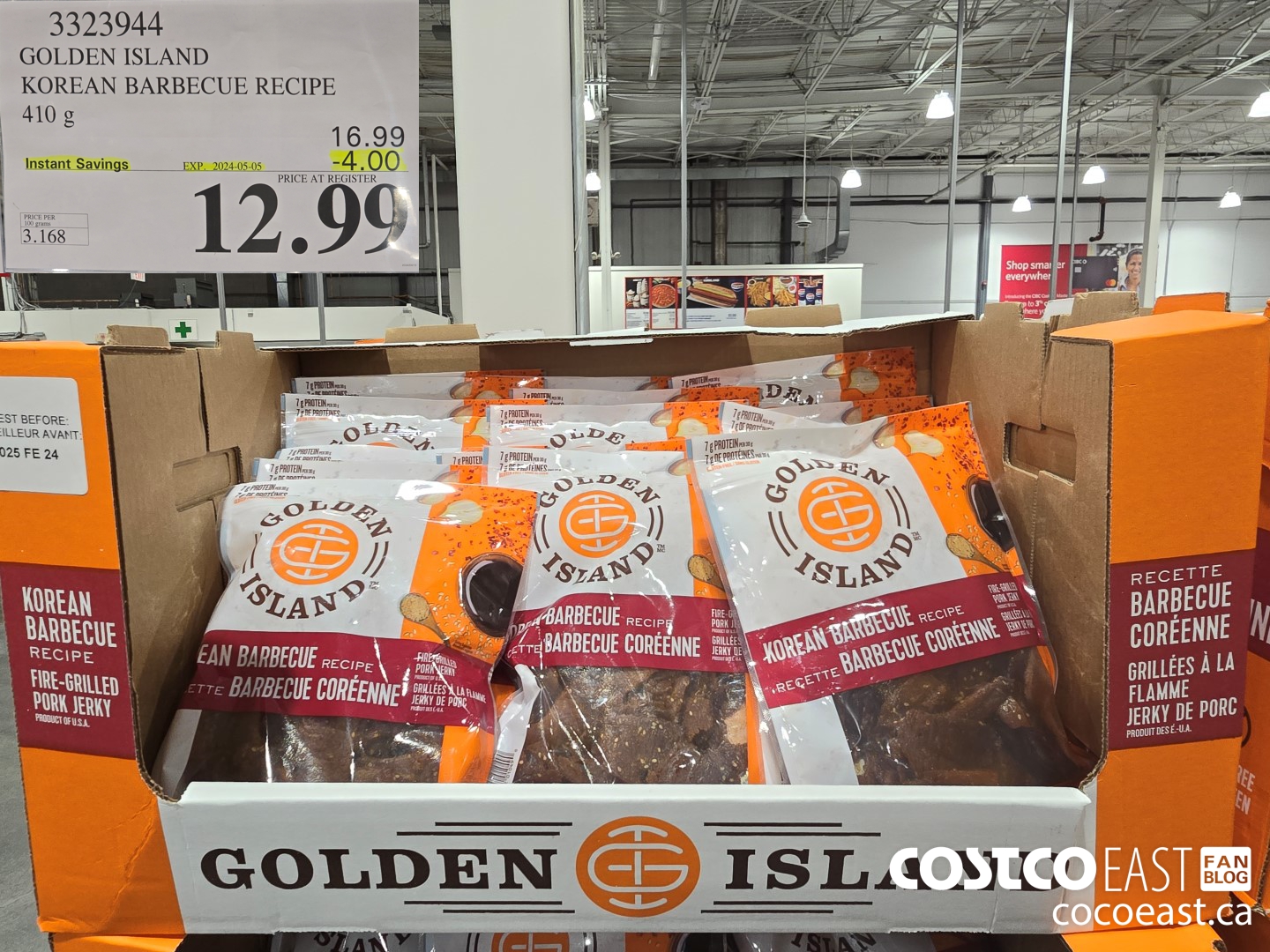 3323944 GOLDEN ISLAND KOREAN BARBECUE RECIPE 410 g ($4.00 INSTANT SAVINGS EXPIRES ON 2024-05-05) $12.99