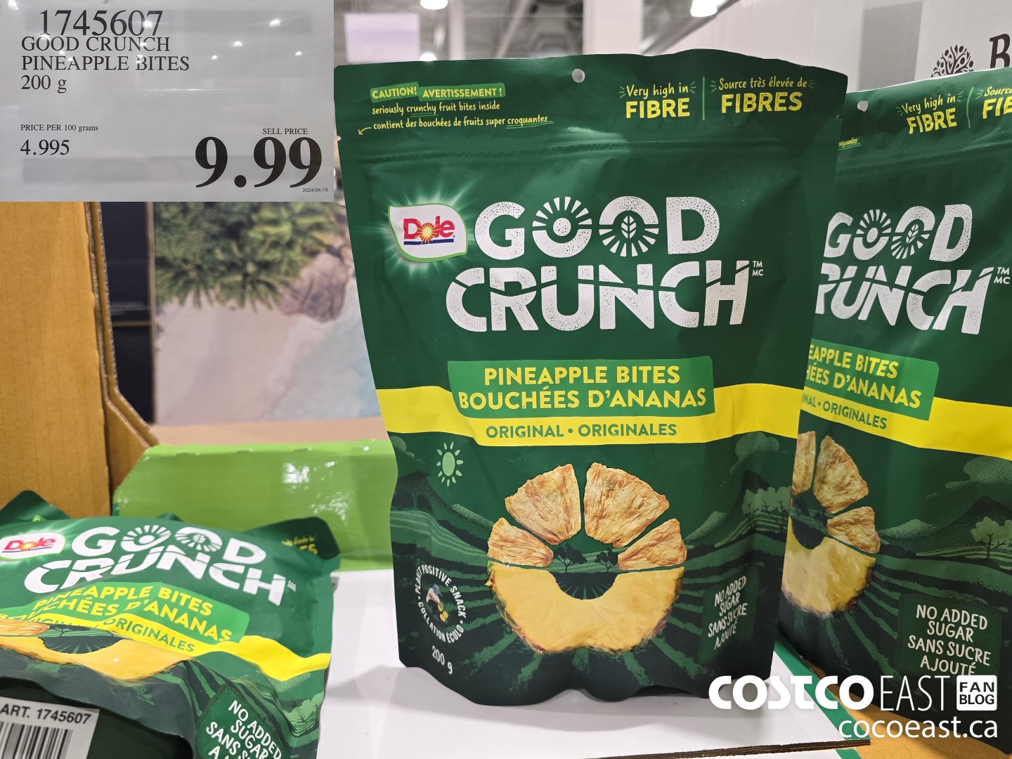 1745607 GOOD CRUNCH PINEAPPLE BITES 200 G $9.99
