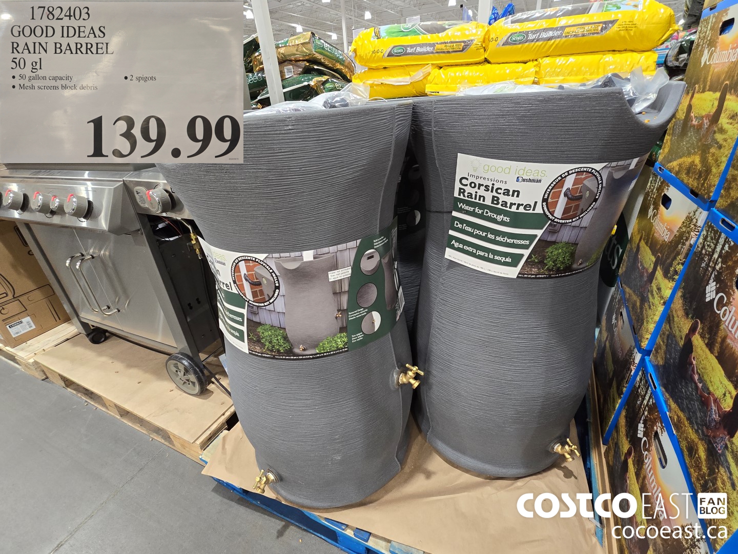 1782403 GOOD IDEAS RAIN BARREL 50 GL $139.99