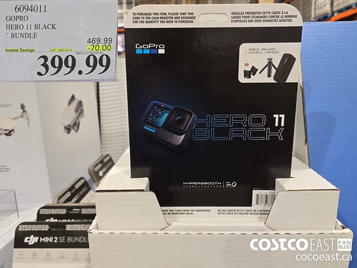 6094011 GOPRO HERO 11 BLACK ~ BUNDLE ($70.00 INSTANT SAVINGS EXPIRES ON 2024-04-14) $399.99
