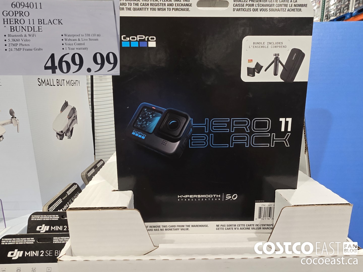 6094011 GOPRO HERO 11 BLACK ~ BUNDLE $469.99