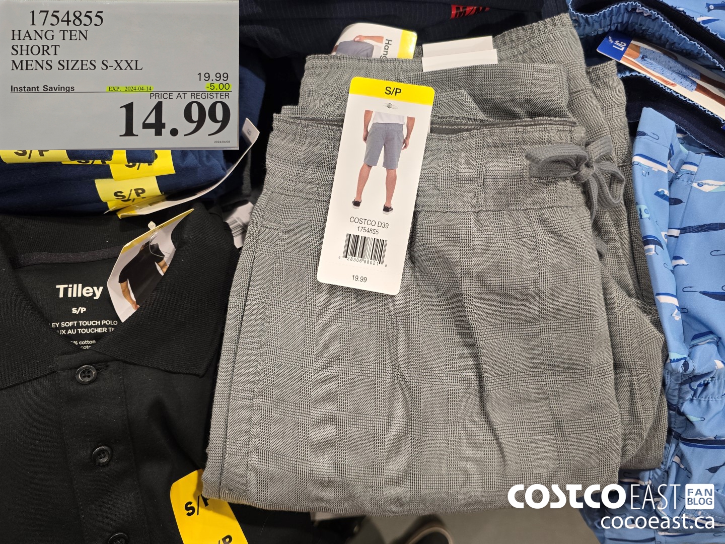 1754855 HANG TEN SHORT MENS SIZES S-XXL ($5.00 INSTANT SAVINGS EXPIRES ON 2024-04-14) $14.99