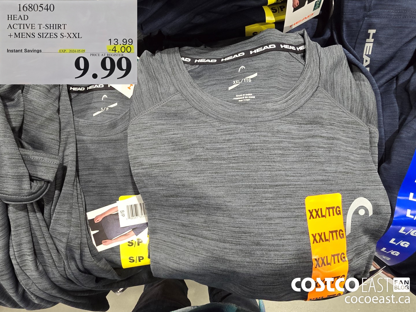 1680540 HEAD ACTIVE T-SHIRT +MENS SIZES S-XXL ($4.00 INSTANT SAVINGS EXPIRES ON 2024-05-05) $9.99