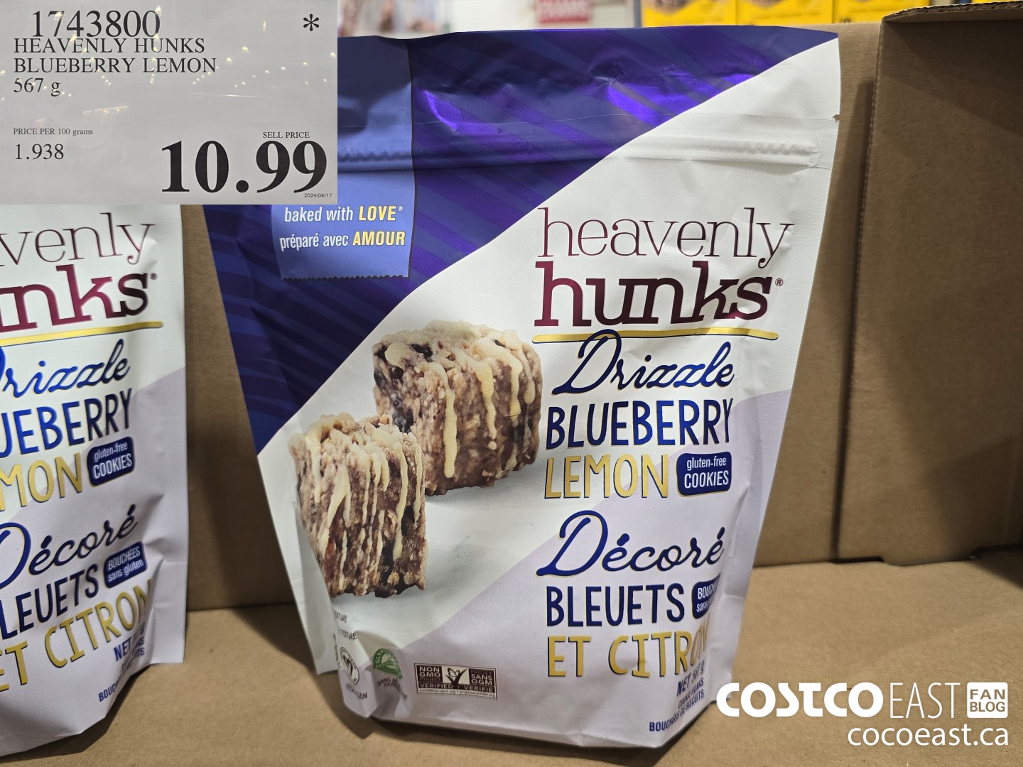 1743800 HEAVENLY HUNKS BLUEBERRY LEMON 567 g $10.99