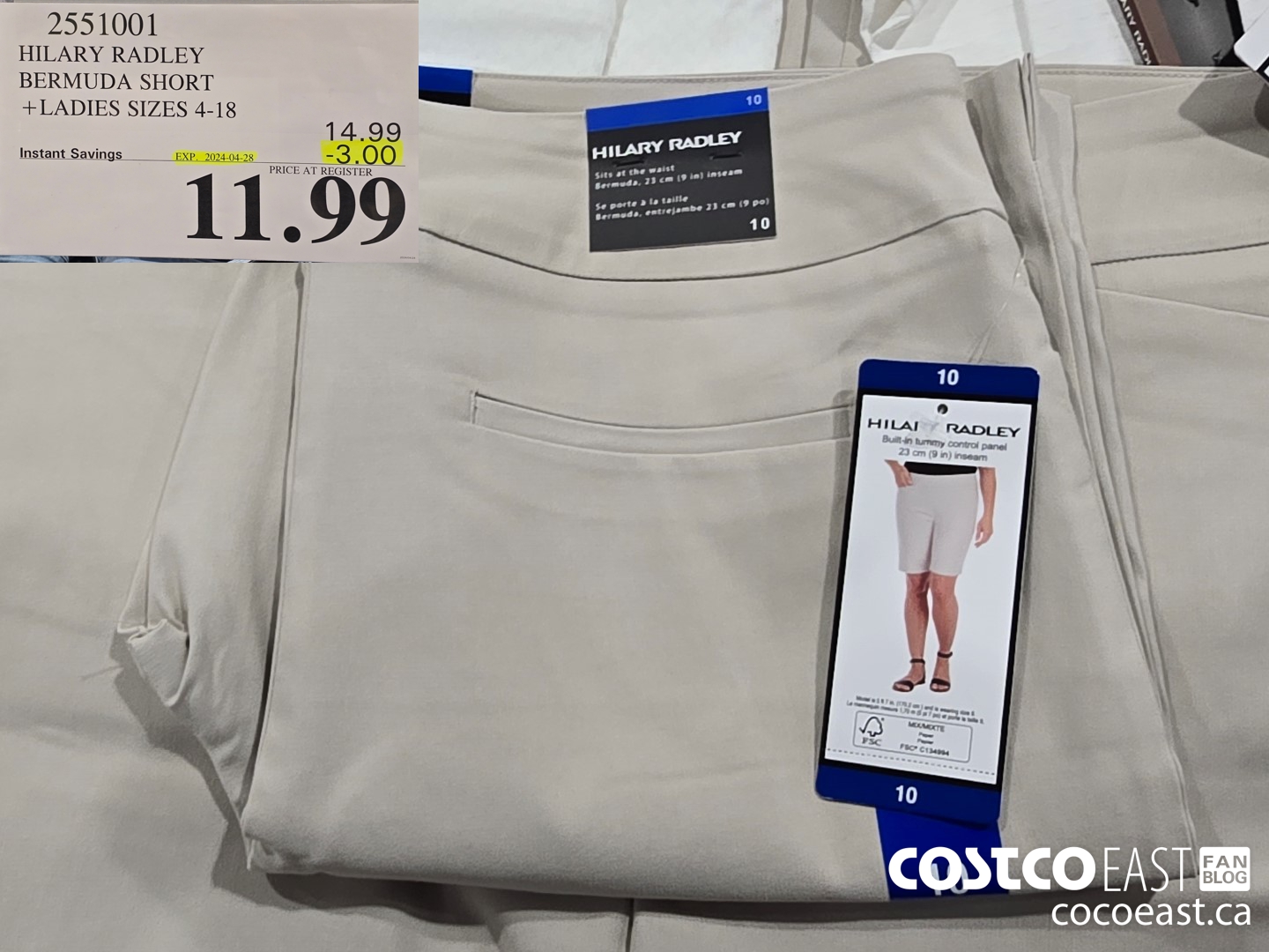 2551001 HILARY RADLEY BERMUDA SHORT + LADIES SIZES 4-18 ($3.00 INSTANT SAVINGS EXPIRES ON 2024-04-28) $11.99