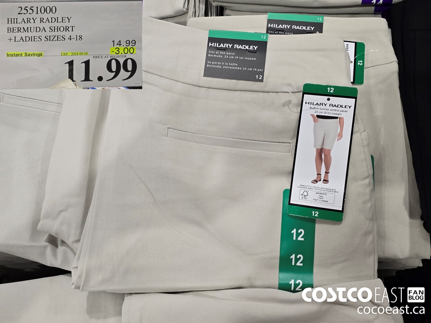 2551000 HILARY RADLEY BERMUDA SHORT + LADIES SIZES 4-18 ($4.00 INSTANT SAVINGS EXPIRES ON 2024-05-05) $11.99