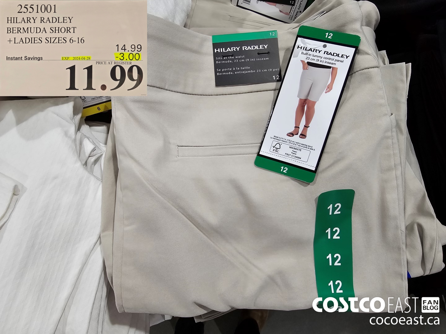 2551001 HILARY RADLEY BERMUDA SHORT + LADIES SIZES 6-16 ($3.00 INSTANT SAVINGS EXPIRES ON 2024-04-28) $11.99