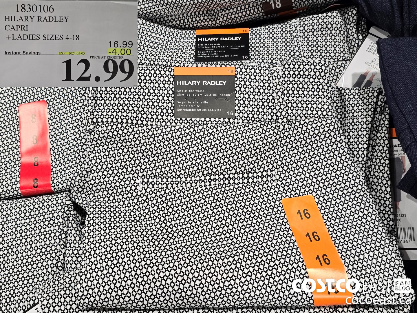 1830106 HILARY RADLEY CAPRI +LADIES SIZES 4-18 ($4.00 INSTANT SAVINGS EXPIRES ON 2024-05-05) $12.99