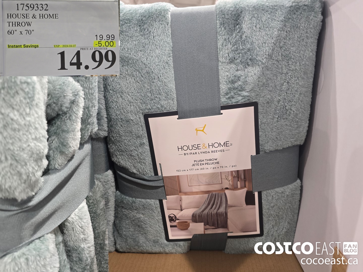 1759332 HOUSE & HOME THROW 60