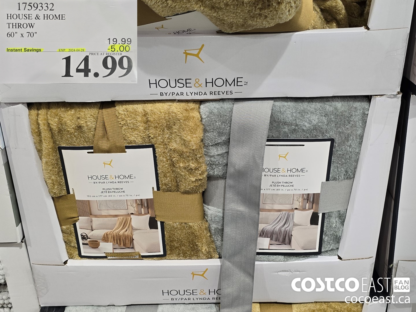 1759332 HOUSE & HOME THROW 60