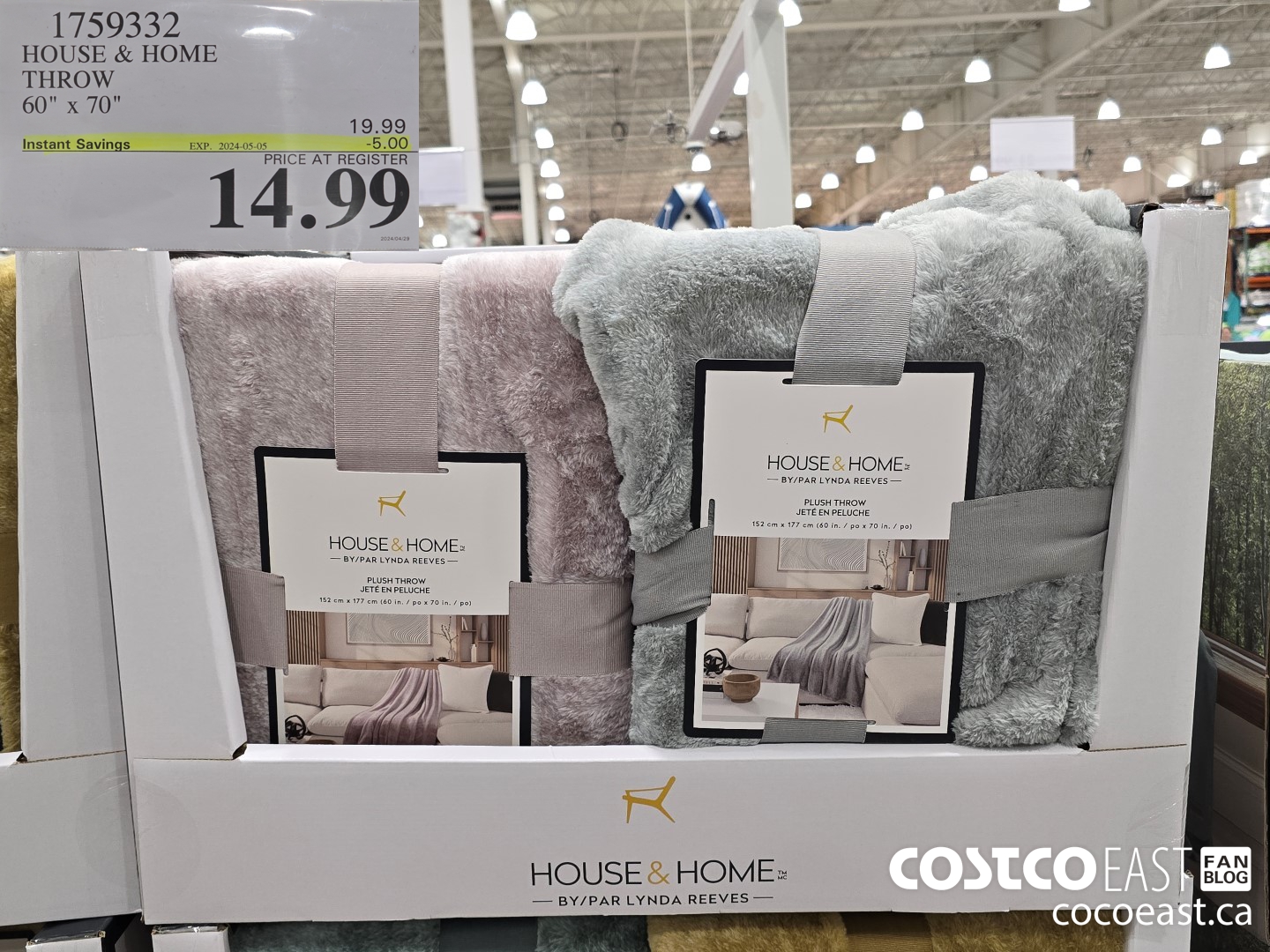 1759332 HOUSE & HOME THROW 60