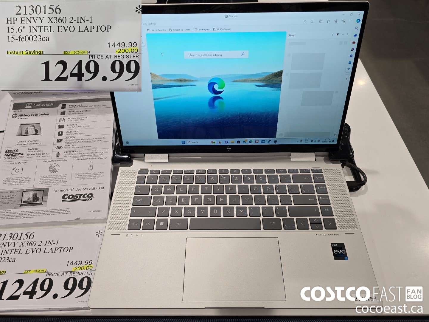 2130156 HP ENVY X360 2-IN-1 15.6