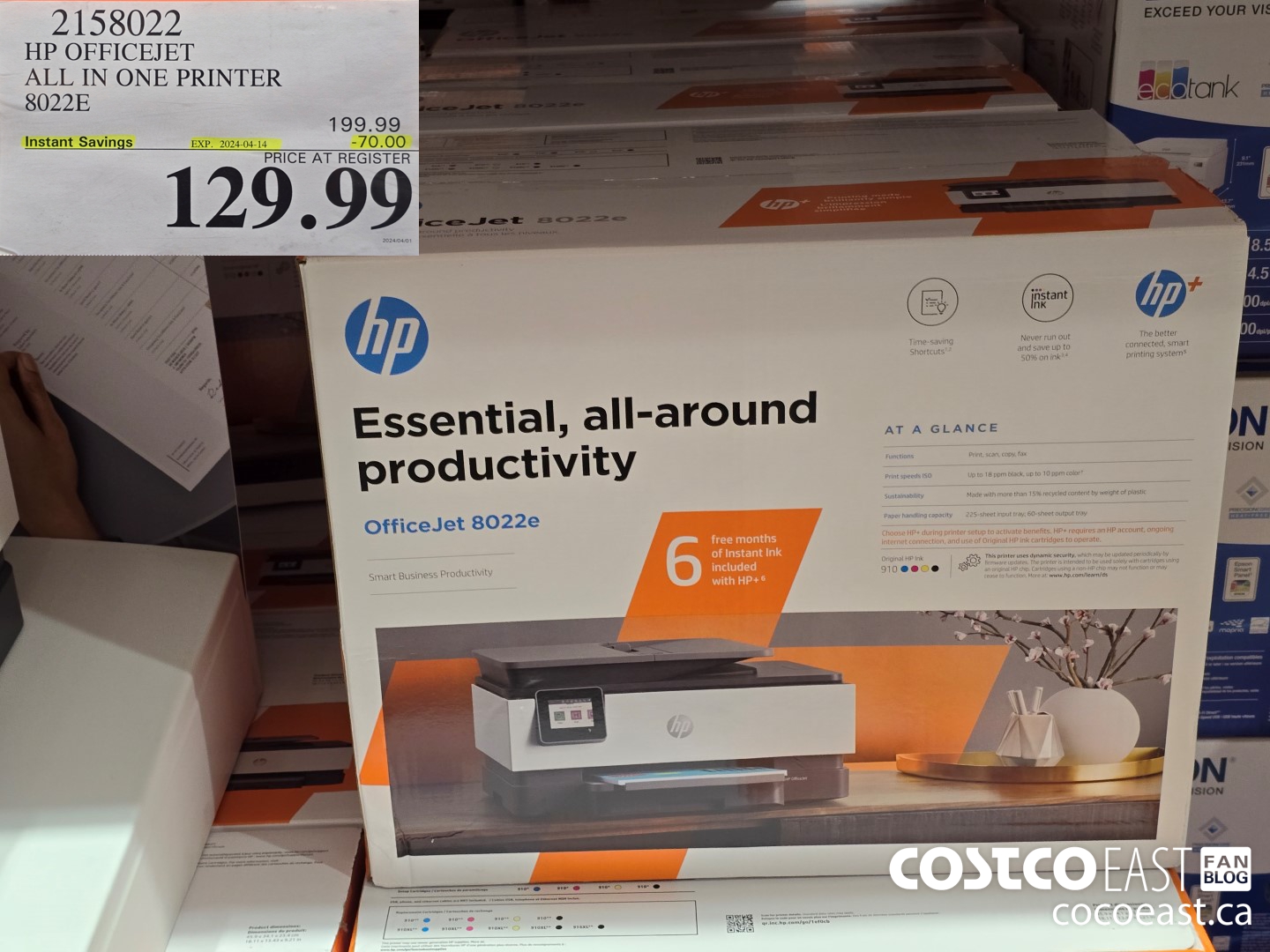 2158022 HP OFFICEJET ALL IN ONE PRINTER 8022E ($70.00 INSTANT SAVINGS EXPIRES ON 2024-04-14) $129.99