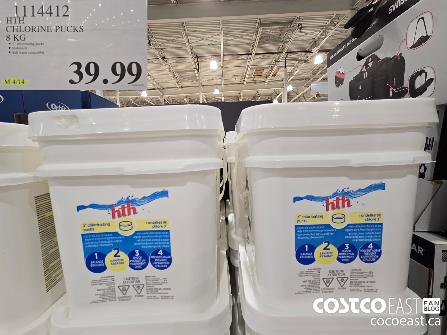 1114412 HTH CHLORINE PUCKS 8 KG $39.99
