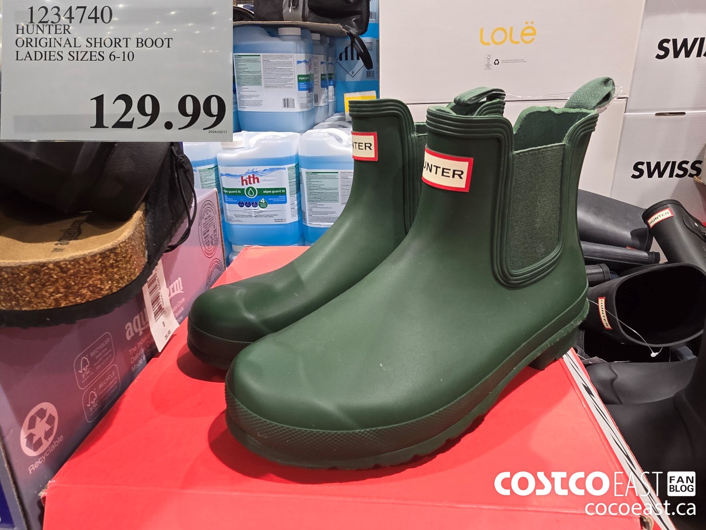 1234740 HUNTER ORIGINAL SHORT BOOT LADIES SIZES 6-10 $129.99