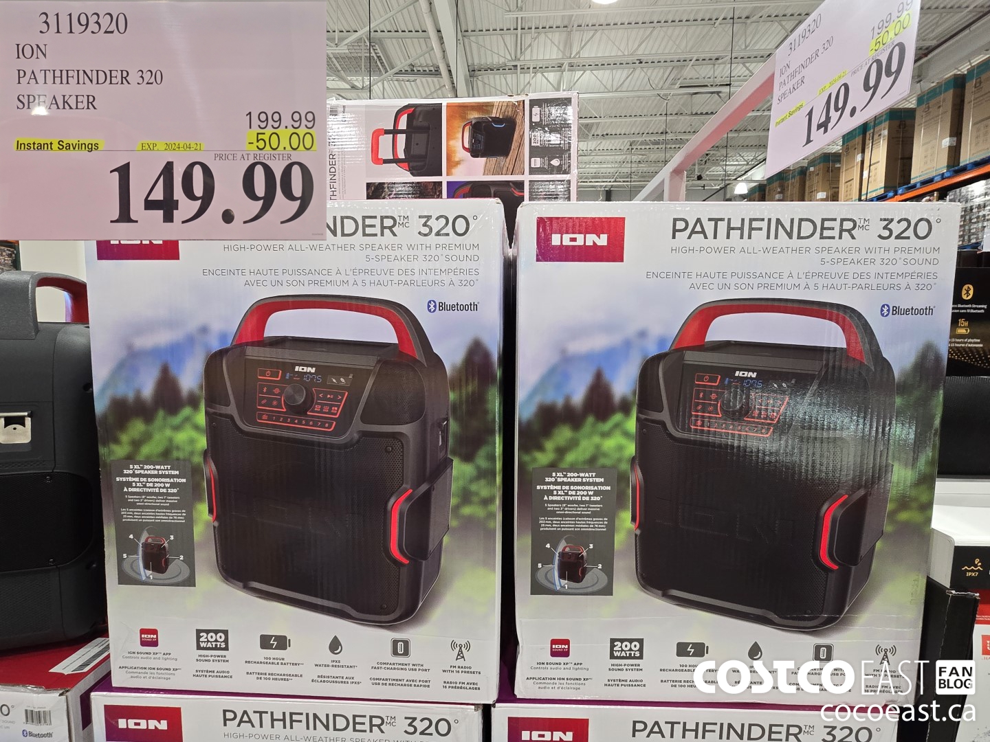 3119320 ION PATHFINDER 320 SPEAKER ($50.00 INSTANT SAVINGS EXPIRES ON 2024-04-21) $149.99