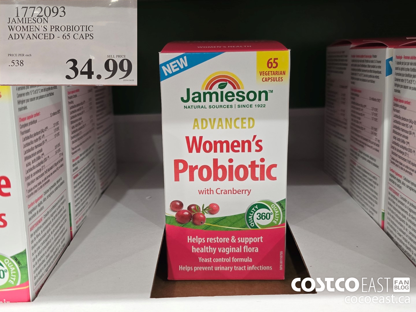 1772093 JAMIESON WOMEN'S PROBIOTIC ADVANCED - 65 CAPS $34.99