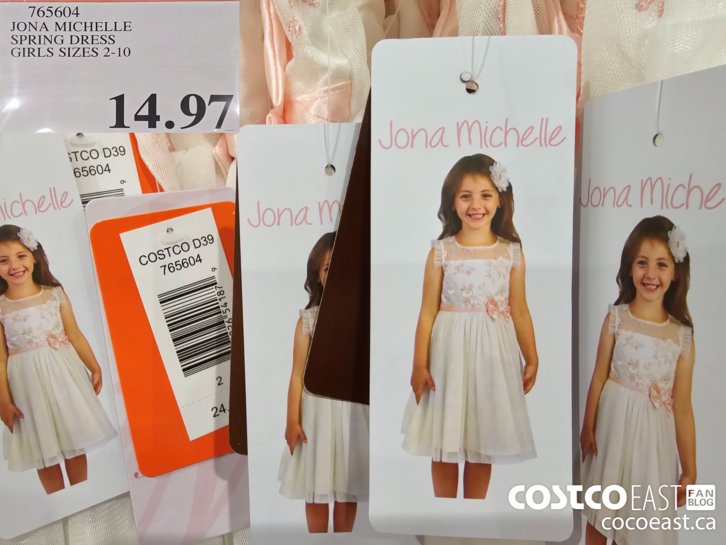 765604 JONA MICHELLE DRESS GIRLS SIZES 2-10 $14.97