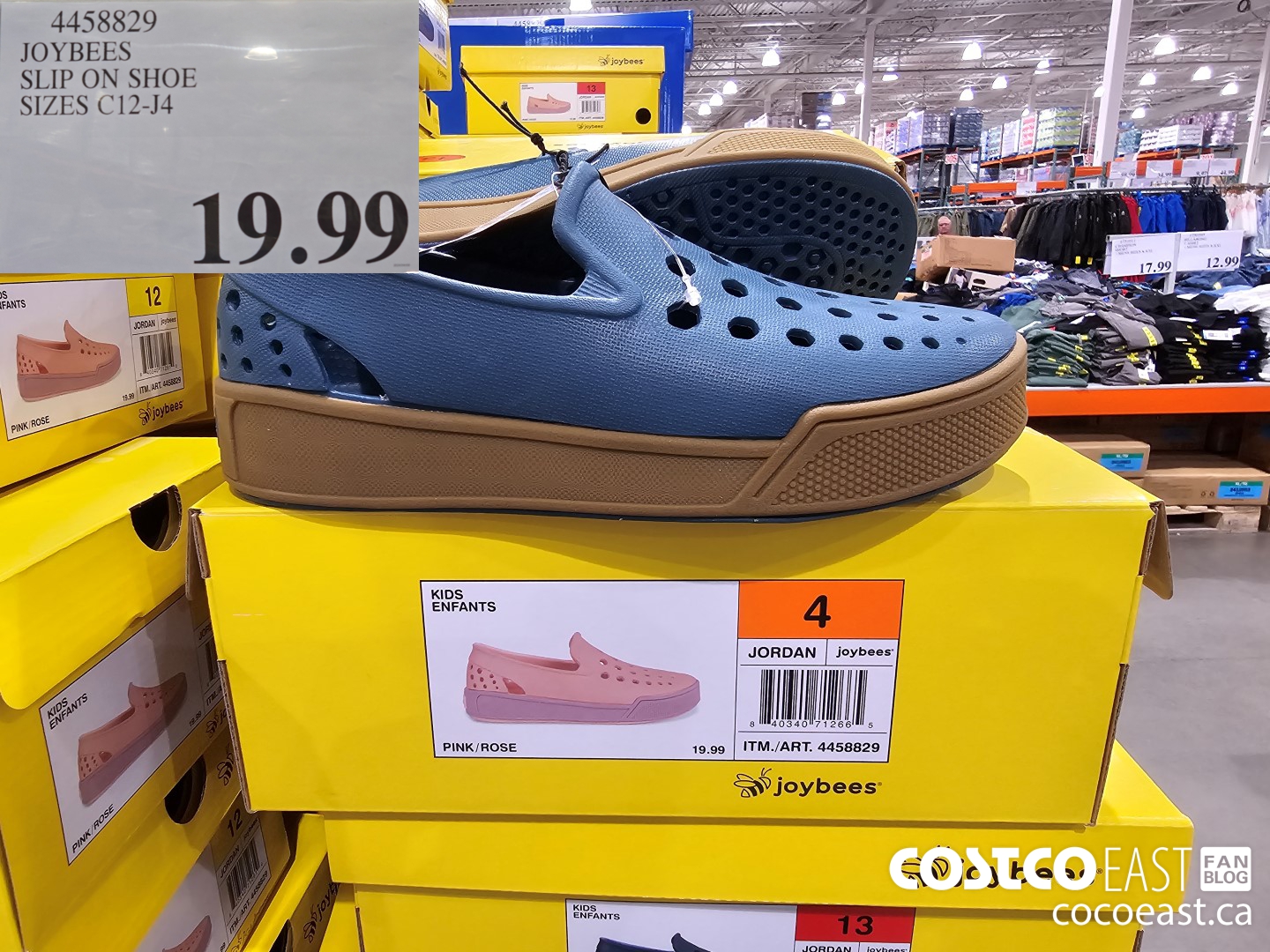 4458829 JOYBEES SLIP ON SHOE SIZES C12-J4 $19.99