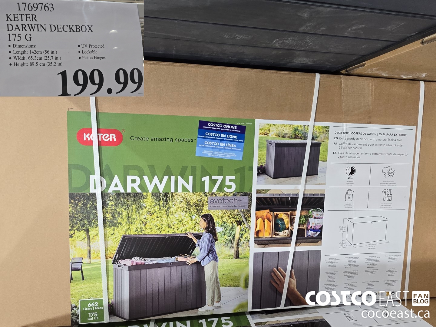 1769763 KETER DARWIN DECKBOX 175 G $199.99