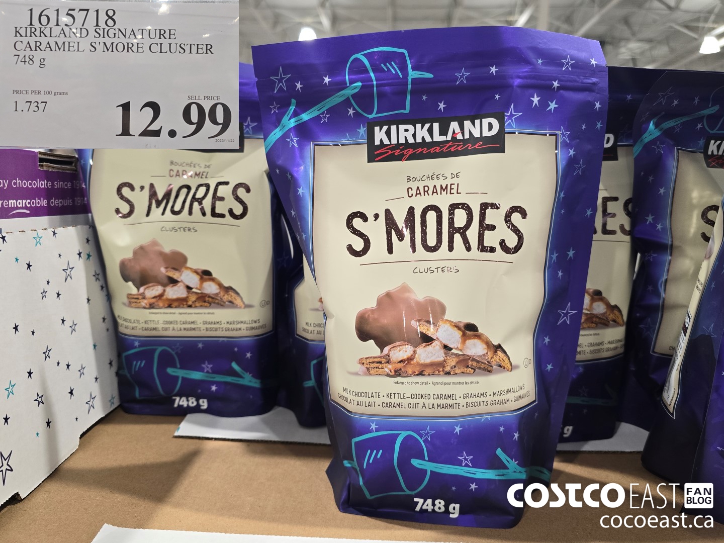 1615718 KIRKLAND SIGNATURE CARAMEL S'MORE CLUSTER 748 g $12.99